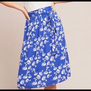Anthropology Swan Skirt